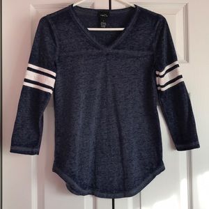 Navy Blue V-Neck T-Shirt